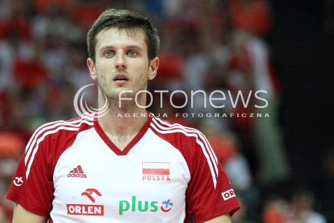  05.07.2013 KATOWICE SPODEK<br />SIATKOWKA MEZCZYZN LIGA SWIATOWA 2013<br />FIVB VOLLEYBALL WORLD LEAGUE 2013 POLSKA - USA <br />N/Z MICHAL WINIARSKI <br /> 