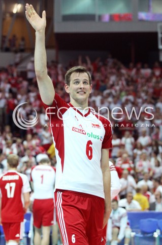  05.07.2013 KATOWICE SPODEK<br />SIATKOWKA MEZCZYZN LIGA SWIATOWA 2013<br />FIVB VOLLEYBALL WORLD LEAGUE 2013 POLSKA - USA <br />N/Z BARTOSZ KUREK SYLWETKA <br /> 