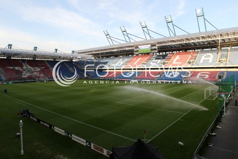  19.07.2013 KRAKOW <br />PILKA NOZNA POLSKA T-MOBILE EKSTRAKLASA SEZON 2013/2014 FOOTBALL POLISH EKSTRAKLASA SEASON 2013/2014 WISLA KRAKOW - GORNIK ZABRZE<br />N/Z STADION WIDOK VIEW MURAWA BOISKO<br /> 