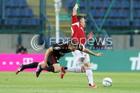  19.07.2013 KRAKOW <br />PILKA NOZNA POLSKA T-MOBILE EKSTRAKLASA SEZON 2013/2014 FOOTBALL POLISH EKSTRAKLASA SEASON 2013/2014 WISLA KRAKOW - GORNIK ZABRZE<br />N/Z KRZYSZTOF MACZYNSKI LUKASZ GARGULA <br /> 