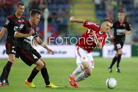  19.07.2013 KRAKOW <br />PILKA NOZNA POLSKA T-MOBILE EKSTRAKLASA SEZON 2013/2014 FOOTBALL POLISH EKSTRAKLASA SEASON 2013/2014 WISLA KRAKOW - GORNIK ZABRZE<br />N/Z RAFAL KOSZNIK LUKASZ GARGULA <br /> 