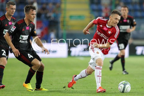  19.07.2013 KRAKOW <br />PILKA NOZNA POLSKA T-MOBILE EKSTRAKLASA SEZON 2013/2014 FOOTBALL POLISH EKSTRAKLASA SEASON 2013/2014 WISLA KRAKOW - GORNIK ZABRZE<br />N/Z RAFAL KOSZNIK LUKASZ GARGULA <br /> 