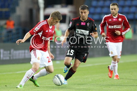  19.07.2013 KRAKOW <br />PILKA NOZNA POLSKA T-MOBILE EKSTRAKLASA SEZON 2013/2014 FOOTBALL POLISH EKSTRAKLASA SEASON 2013/2014 WISLA KRAKOW - GORNIK ZABRZE<br />N/Z MICHAL CHRAPEK MACIEJ MALKOWSKI PATRYK MALECKI<br /> 