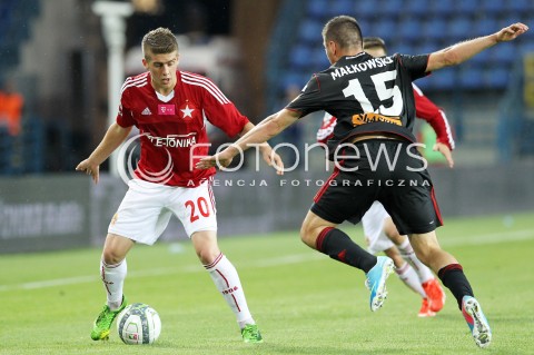  19.07.2013 KRAKOW <br />PILKA NOZNA POLSKA T-MOBILE EKSTRAKLASA SEZON 2013/2014 FOOTBALL POLISH EKSTRAKLASA SEASON 2013/2014 WISLA KRAKOW - GORNIK ZABRZE<br />N/Z MICHAL CHRAPEK MACIEJ MALKOWSKI <br /> 