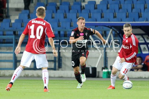  19.07.2013 KRAKOW <br />PILKA NOZNA POLSKA T-MOBILE EKSTRAKLASA SEZON 2013/2014 FOOTBALL POLISH EKSTRAKLASA SEASON 2013/2014 WISLA KRAKOW - GORNIK ZABRZE<br />N/Z MATEUSZ ZACHARA PATRYK MALECKI LUKASZ GARGULA <br /> 