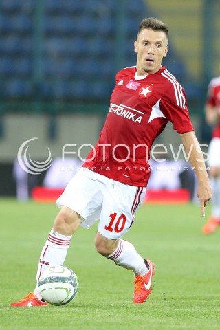  19.07.2013 KRAKOW <br />PILKA NOZNA POLSKA T-MOBILE EKSTRAKLASA SEZON 2013/2014 FOOTBALL POLISH EKSTRAKLASA SEASON 2013/2014 WISLA KRAKOW - GORNIK ZABRZE<br />N/Z LUKASZ GARGULA SYLWETKA <br /> 