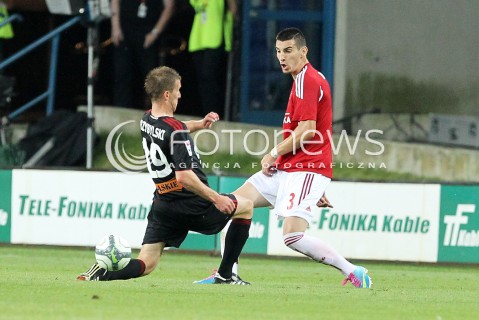  19.07.2013 KRAKOW <br />PILKA NOZNA POLSKA T-MOBILE EKSTRAKLASA SEZON 2013/2014 FOOTBALL POLISH EKSTRAKLASA SEASON 2013/2014 WISLA KRAKOW - GORNIK ZABRZE<br />N/Z GORDAN BUNOZA MARIUSZ PRZYBYLSKI <br /> 