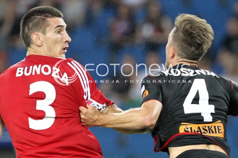  19.07.2013 KRAKOW <br />PILKA NOZNA POLSKA T-MOBILE EKSTRAKLASA SEZON 2013/2014 FOOTBALL POLISH EKSTRAKLASA SEASON 2013/2014 WISLA KRAKOW - GORNIK ZABRZE<br />N/Z GORDAN BUNOZARAFAL KOSZNIK ZLOSC EMOCJE<br /> 