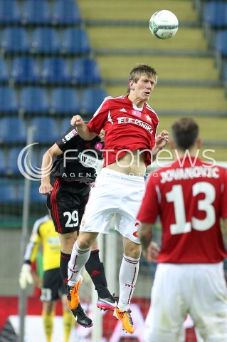  19.07.2013 KRAKOW <br />PILKA NOZNA POLSKA T-MOBILE EKSTRAKLASA SEZON 2013/2014 FOOTBALL POLISH EKSTRAKLASA SEASON 2013/2014 WISLA KRAKOW - GORNIK ZABRZE<br />N/Z MICHAL NALEPA KRZYSZTOF MACZYNSKI GLOWKA<br /> 