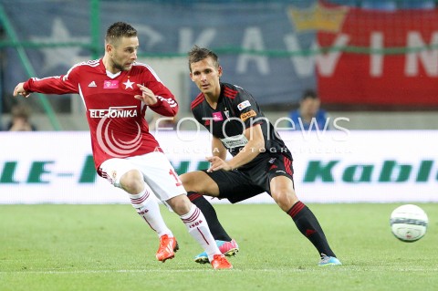  19.07.2013 KRAKOW <br />PILKA NOZNA POLSKA T-MOBILE EKSTRAKLASA SEZON 2013/2014 FOOTBALL POLISH EKSTRAKLASA SEASON 2013/2014 WISLA KRAKOW - GORNIK ZABRZE<br />N/Z PATRYK MALECKI PAWEL OLKOWSKI<br /> 