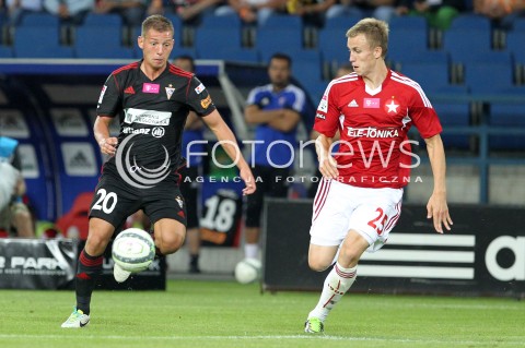  19.07.2013 KRAKOW <br />PILKA NOZNA POLSKA T-MOBILE EKSTRAKLASA SEZON 2013/2014 FOOTBALL POLISH EKSTRAKLASA SEASON 2013/2014 WISLA KRAKOW - GORNIK ZABRZE<br />N/Z MATEUSZ ZACHARA PAWEL STOLARSKI <br /> 