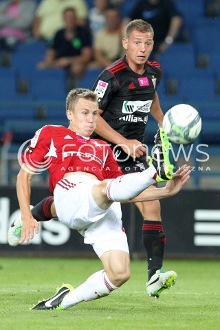  19.07.2013 KRAKOW <br />PILKA NOZNA POLSKA T-MOBILE EKSTRAKLASA SEZON 2013/2014 FOOTBALL POLISH EKSTRAKLASA SEASON 2013/2014 WISLA KRAKOW - GORNIK ZABRZE<br />N/Z PAWEL STOLARSKI MATEUSZ ZACHARA <br /> 