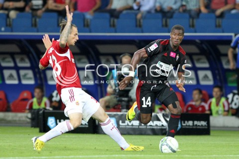  19.07.2013 KRAKOW <br />PILKA NOZNA POLSKA T-MOBILE EKSTRAKLASA SEZON 2013/2014 FOOTBALL POLISH EKSTRAKLASA SEASON 2013/2014 WISLA KRAKOW - GORNIK ZABRZE<br />N/Z PREJUCE NAKOULMA MACIEJ MANKA <br /> 