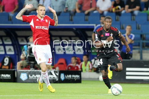  19.07.2013 KRAKOW <br />PILKA NOZNA POLSKA T-MOBILE EKSTRAKLASA SEZON 2013/2014 FOOTBALL POLISH EKSTRAKLASA SEASON 2013/2014 WISLA KRAKOW - GORNIK ZABRZE<br />N/Z PREJUCE NAKOULMA MARKO JOVANOVIC <br /> 