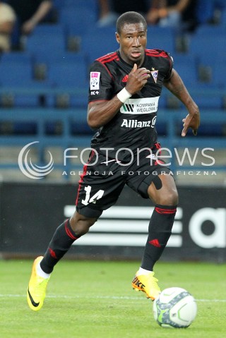  19.07.2013 KRAKOW <br />PILKA NOZNA POLSKA T-MOBILE EKSTRAKLASA SEZON 2013/2014 FOOTBALL POLISH EKSTRAKLASA SEASON 2013/2014 WISLA KRAKOW - GORNIK ZABRZE<br />N/Z PREJUCE NAKOULMA SYLWETKA <br /> 