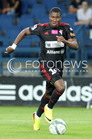  19.07.2013 KRAKOW <br />PILKA NOZNA POLSKA T-MOBILE EKSTRAKLASA SEZON 2013/2014 FOOTBALL POLISH EKSTRAKLASA SEASON 2013/2014 WISLA KRAKOW - GORNIK ZABRZE<br />N/Z PREJUCE NAKOULMA SYLWETKA <br /> 