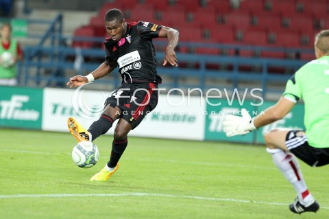  19.07.2013 KRAKOW <br />PILKA NOZNA POLSKA T-MOBILE EKSTRAKLASA SEZON 2013/2014 FOOTBALL POLISH EKSTRAKLASA SEASON 2013/2014 WISLA KRAKOW - GORNIK ZABRZE<br />N/Z PREJUCE NAKOULMA MICHAL MISKIEWICZ NIEWYKORZYSTANA SYTUACJA AKCJA<br /> 