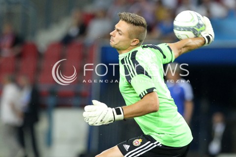  19.07.2013 KRAKOW <br />PILKA NOZNA POLSKA T-MOBILE EKSTRAKLASA SEZON 2013/2014 FOOTBALL POLISH EKSTRAKLASA SEASON 2013/2014 WISLA KRAKOW - GORNIK ZABRZE<br />N/Z MICHAL MISKIEWICZ SYLWETKA<br /> 