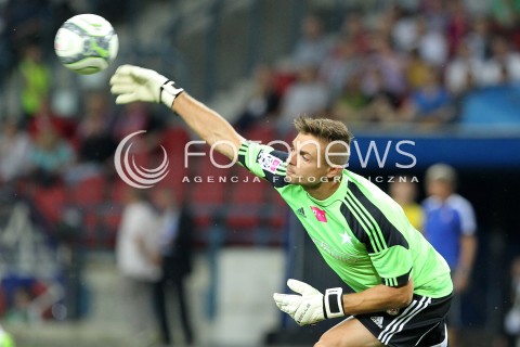  19.07.2013 KRAKOW <br />PILKA NOZNA POLSKA T-MOBILE EKSTRAKLASA SEZON 2013/2014 FOOTBALL POLISH EKSTRAKLASA SEASON 2013/2014 WISLA KRAKOW - GORNIK ZABRZE<br />N/Z MICHAL MISKIEWICZ SYLWETKA<br /> 