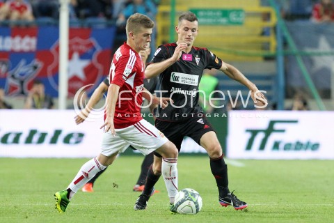  19.07.2013 KRAKOW <br />PILKA NOZNA POLSKA T-MOBILE EKSTRAKLASA SEZON 2013/2014 FOOTBALL POLISH EKSTRAKLASA SEASON 2013/2014 WISLA KRAKOW - GORNIK ZABRZE<br />N/Z MICHAL CHRAPEK KRZYSZTOF MACZYNSKI<br /> 