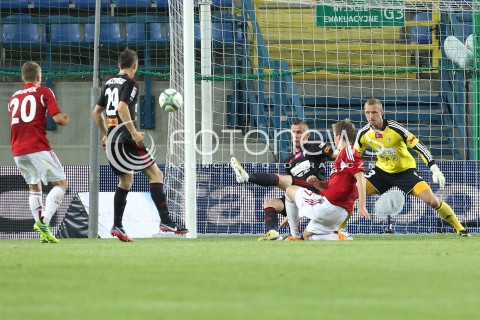  19.07.2013 KRAKOW <br />PILKA NOZNA POLSKA T-MOBILE EKSTRAKLASA SEZON 2013/2014 FOOTBALL POLISH EKSTRAKLASA SEASON 2013/2014 WISLA KRAKOW - GORNIK ZABRZE<br />N/Z NORBERT WITKOWSKI KRZYSZTOF MACZYNSKI MICHAL CHRAPEK <br /> 