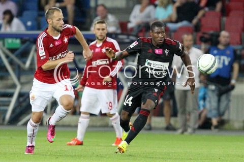  19.07.2013 KRAKOW <br />PILKA NOZNA POLSKA T-MOBILE EKSTRAKLASA SEZON 2013/2014 FOOTBALL POLISH EKSTRAKLASA SEASON 2013/2014 WISLA KRAKOW - GORNIK ZABRZE<br />N/Z OSTOJA STJEPANOVIC PREJUCE NAKOULMA <br /> 