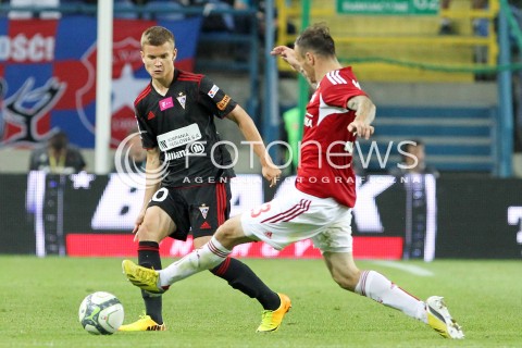  19.07.2013 KRAKOW <br />PILKA NOZNA POLSKA T-MOBILE EKSTRAKLASA SEZON 2013/2014 FOOTBALL POLISH EKSTRAKLASA SEASON 2013/2014 WISLA KRAKOW - GORNIK ZABRZE<br />N/Z KONRAD NOWAK GORDAN BUNOZA<br /> 