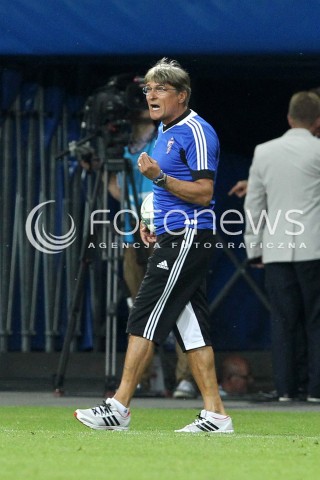  19.07.2013 KRAKOW <br />PILKA NOZNA POLSKA T-MOBILE EKSTRAKLASA SEZON 2013/2014 FOOTBALL POLISH EKSTRAKLASA SEASON 2013/2014 WISLA KRAKOW - GORNIK ZABRZE<br />N/Z ADAM NAWALKA TRENER ( HEAD COACH ) SYLWETKA <br /> 