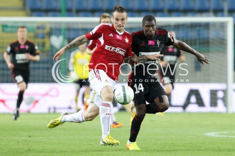  19.07.2013 KRAKOW <br />PILKA NOZNA POLSKA T-MOBILE EKSTRAKLASA SEZON 2013/2014 FOOTBALL POLISH EKSTRAKLASA SEASON 2013/2014 WISLA KRAKOW - GORNIK ZABRZE<br />N/Z PREJUCE NAKOULMA MARKO JOVANOVIC<br /> 