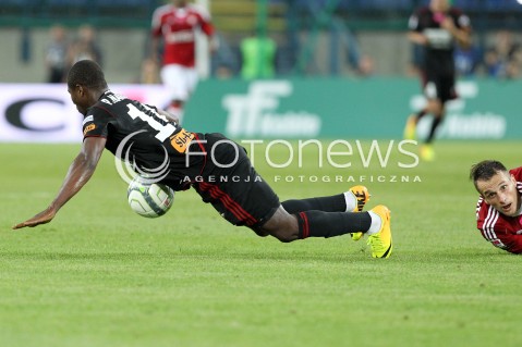  19.07.2013 KRAKOW <br />PILKA NOZNA POLSKA T-MOBILE EKSTRAKLASA SEZON 2013/2014 FOOTBALL POLISH EKSTRAKLASA SEASON 2013/2014 WISLA KRAKOW - GORNIK ZABRZE<br />N/Z PREJUCE NAKOULMA MARKO JOVANOVIC<br /> 