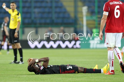  19.07.2013 KRAKOW <br />PILKA NOZNA POLSKA T-MOBILE EKSTRAKLASA SEZON 2013/2014 FOOTBALL POLISH EKSTRAKLASA SEASON 2013/2014 WISLA KRAKOW - GORNIK ZABRZE<br />N/Z PREJUCE NAKOULMA ZLOSC EMOCJE<br /> 