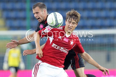  19.07.2013 KRAKOW <br />PILKA NOZNA POLSKA T-MOBILE EKSTRAKLASA SEZON 2013/2014 FOOTBALL POLISH EKSTRAKLASA SEASON 2013/2014 WISLA KRAKOW - GORNIK ZABRZE<br />N/Z SERGIEJ MOSZNIKOW CEZARY WILK<br /> 