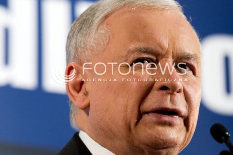  21.07.2013 STRZYZOW <br />
WIZYTA PREZESA PIS JAROSLAWA KACZYNSKIEGO NA PODKARPACIU W ZWIAZKU Z NADCHODZACYMI WYBORAMI UZUPELNIAJACYMI DO SENATU.<br />
N/Z JAROSLAW KACZYNSKI<br />
 