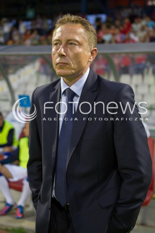  26.07.2013 LODZ PILKA NOZNA T-MOBILE EKSTRAKLASA SEZON 2013/2014 FOOTBALL POLISH EKSTRAKLASA SEASON WIDZEW LODZ - ZAWISZA BYDGOSZCZ N/Z RYSZARD TARASIEWICZ SYLWETKA  