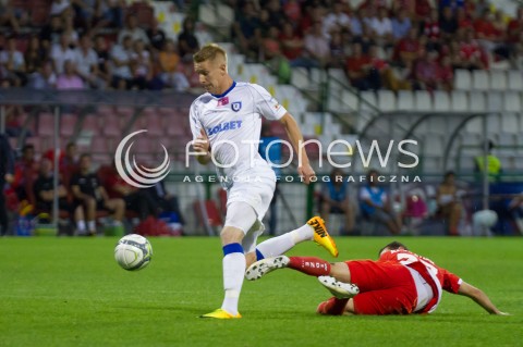  26.07.2013 LODZ PILKA NOZNA T-MOBILE EKSTRAKLASA SEZON 2013/2014 FOOTBALL POLISH EKSTRAKLASA SEASON WIDZEW LODZ - ZAWISZA BYDGOSZCZ N/Z JAKUB WOJCICKI GOL   