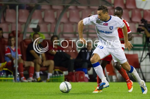  26.07.2013 LODZ PILKA NOZNA T-MOBILE EKSTRAKLASA SEZON 2013/2014 FOOTBALL POLISH EKSTRAKLASA SEASON WIDZEW LODZ - ZAWISZA BYDGOSZCZ N/Z PAWEL ABBOTT  