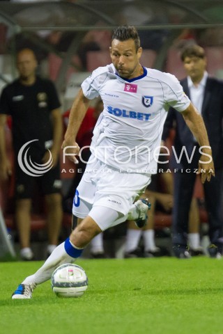  26.07.2013 LODZ PILKA NOZNA T-MOBILE EKSTRAKLASA SEZON 2013/2014 FOOTBALL POLISH EKSTRAKLASA SEASON WIDZEW LODZ - ZAWISZA BYDGOSZCZ N/Z PAWEL ABBOTT SYLWETKA  