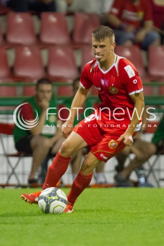  26.07.2013 LODZ PILKA NOZNA T-MOBILE EKSTRAKLASA SEZON 2013/2014 FOOTBALL POLISH EKSTRAKLASA SEASON WIDZEW LODZ - ZAWISZA BYDGOSZCZ N/Z AUGUSTYNIAK RAFAL SYLWETKA  