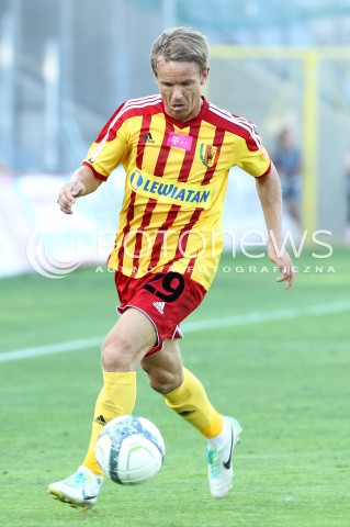  29.07.2013 KRAKOW <br />PILKA NOZNA POLSKA T-MOBILE EKSTRAKLASA SEZON 2013/2014 FOOTBALL POLISH EKSTRAKLASA SEASON 2013/2014 KORONA KIELCE - WISLA KRAKOW<br />N/Z PAWEL SOBOLEWSKI SYLWETKA<br /> 