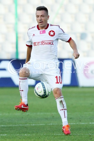  29.07.2013 KRAKOW <br />PILKA NOZNA POLSKA T-MOBILE EKSTRAKLASA SEZON 2013/2014 FOOTBALL POLISH EKSTRAKLASA SEASON 2013/2014 KORONA KIELCE - WISLA KRAKOW<br />N/Z LUKASZ GARGULA SYLWETKA<br /> 