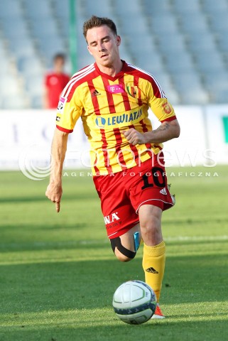  29.07.2013 KRAKOW <br />PILKA NOZNA POLSKA T-MOBILE EKSTRAKLASA SEZON 2013/2014 FOOTBALL POLISH EKSTRAKLASA SEASON 2013/2014 KORONA KIELCE - WISLA KRAKOW<br />N/Z MICHAL JANOTA SYLWETKA <br /> 