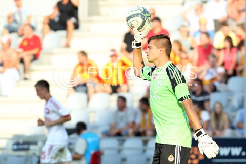  29.07.2013 KRAKOW <br />PILKA NOZNA POLSKA T-MOBILE EKSTRAKLASA SEZON 2013/2014 FOOTBALL POLISH EKSTRAKLASA SEASON 2013/2014 KORONA KIELCE - WISLA KRAKOW<br />N/Z MICHAL MISKIEWICZ SYLWETKA<br /> 