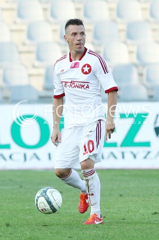  29.07.2013 KRAKOW <br />PILKA NOZNA POLSKA T-MOBILE EKSTRAKLASA SEZON 2013/2014 FOOTBALL POLISH EKSTRAKLASA SEASON 2013/2014 KORONA KIELCE - WISLA KRAKOW<br />N/Z LUKASZ GARGULA SYLWETKA<br /> 