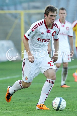  29.07.2013 KRAKOW <br />PILKA NOZNA POLSKA T-MOBILE EKSTRAKLASA SEZON 2013/2014 FOOTBALL POLISH EKSTRAKLASA SEASON 2013/2014 KORONA KIELCE - WISLA KRAKOW<br />N/Z MICHAL NALEPA SYLWETKA<br /> 