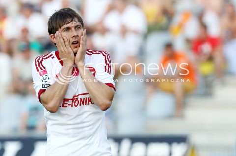  29.07.2013 KRAKOW <br />PILKA NOZNA POLSKA T-MOBILE EKSTRAKLASA SEZON 2013/2014 FOOTBALL POLISH EKSTRAKLASA SEASON 2013/2014 KORONA KIELCE - WISLA KRAKOW<br />N/Z RAFAL BOGUSKI EMOCJE SMUTEK<br /> 