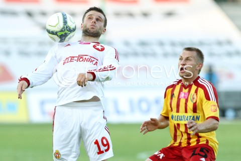  29.07.2013 KRAKOW <br />PILKA NOZNA POLSKA T-MOBILE EKSTRAKLASA SEZON 2013/2014 FOOTBALL POLISH EKSTRAKLASA SEASON 2013/2014 KORONA KIELCE - WISLA KRAKOW<br />N/Z PATRYK MALECKI LUKASZ SIERPINA <br /> 