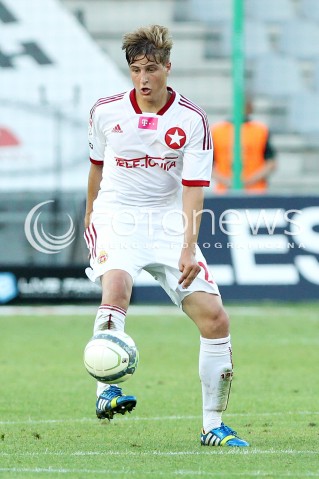  29.07.2013 KRAKOW <br />PILKA NOZNA POLSKA T-MOBILE EKSTRAKLASA SEZON 2013/2014 FOOTBALL POLISH EKSTRAKLASA SEASON 2013/2014 KORONA KIELCE - WISLA KRAKOW<br />N/Z CEZARY WILK SYLWETKA<br /> 