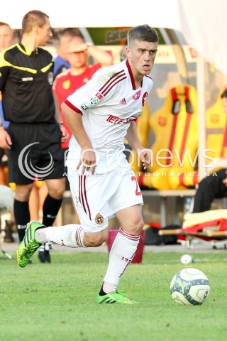  29.07.2013 KRAKOW <br />PILKA NOZNA POLSKA T-MOBILE EKSTRAKLASA SEZON 2013/2014 FOOTBALL POLISH EKSTRAKLASA SEASON 2013/2014 KORONA KIELCE - WISLA KRAKOW<br />N/Z MICHAL CHRAPEK SYLWETKA<br /> 