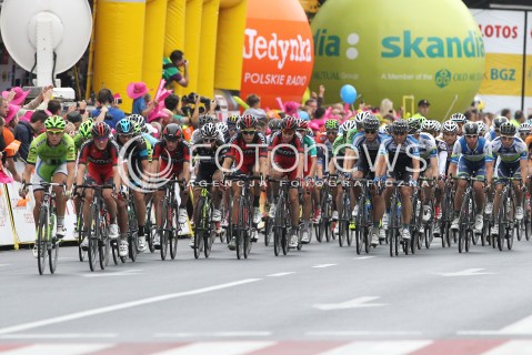  30.07.2013 RZESZOW <br />70 TOUR DE POLOGNE<br />ETAP 3 META W RZESZOWIE<br />N/Z PELETON<br /> 