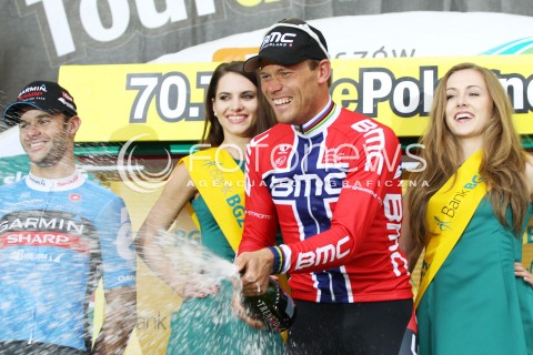  30.07.2013 RZESZOW <br />70 TOUR DE POLOGNE<br />ETAP 3 META W RZESZOWIE<br />N/Z THOR HUSHOVD DEKORACJA<br /> 